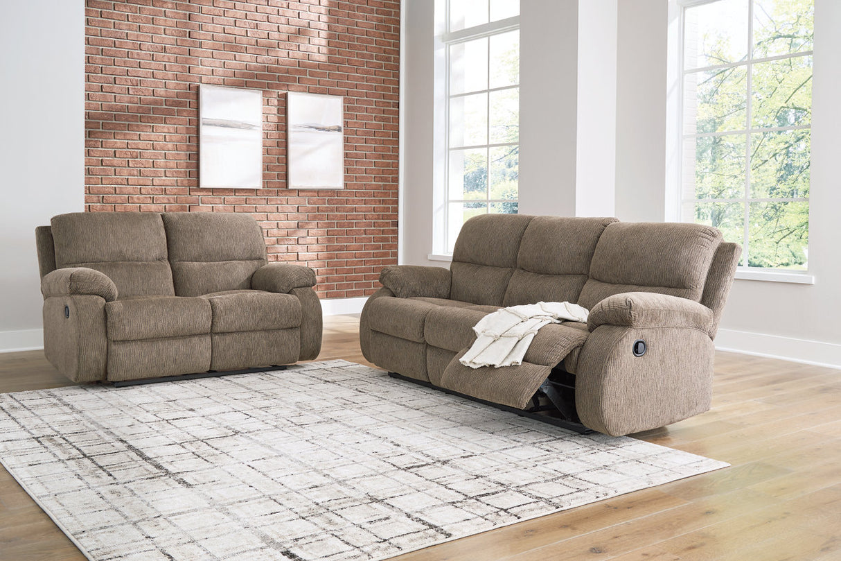 Scranto Oak Reclining Living Room Set -  Ashley - Luna Furniture