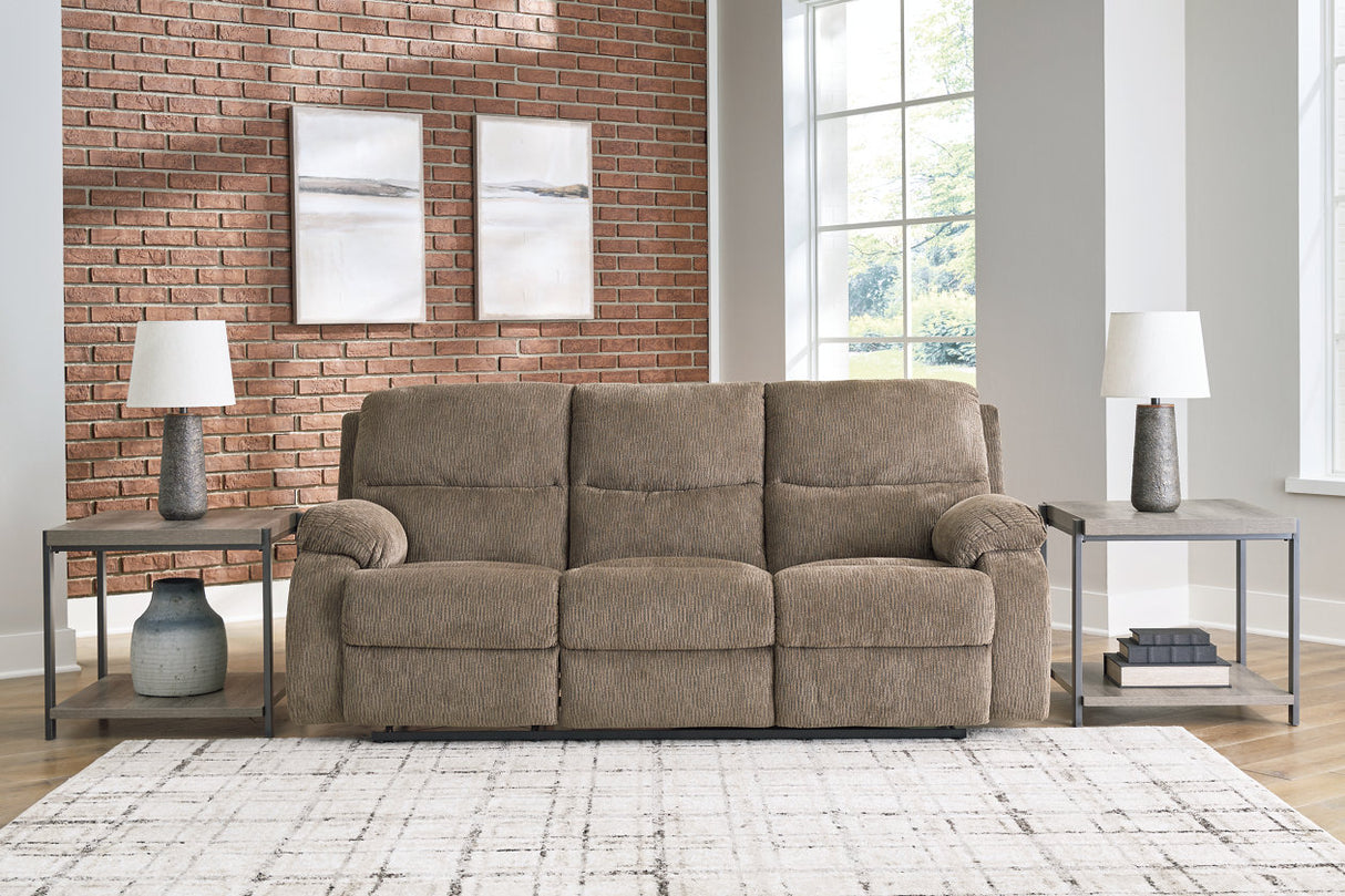 Scranto Oak Reclining Sofa, Loveseat and Recliner -  Ashley - Luna Furniture