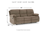 Scranto Oak Reclining Sofa, Loveseat and Recliner -  Ashley - Luna Furniture