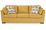 Keerwick Sunflower Living Room Set -  Ashley - Luna Furniture