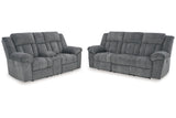 Tip-Off Slate Power Reclining Living Room Set from Ashley - Luna Furniture