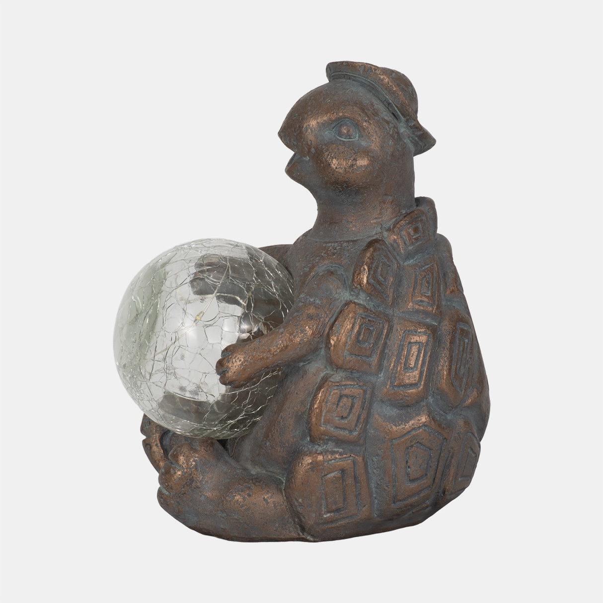 7" Turtle With Solar Orb, Antique Copper from Sagebrook Home - Luna Furniture