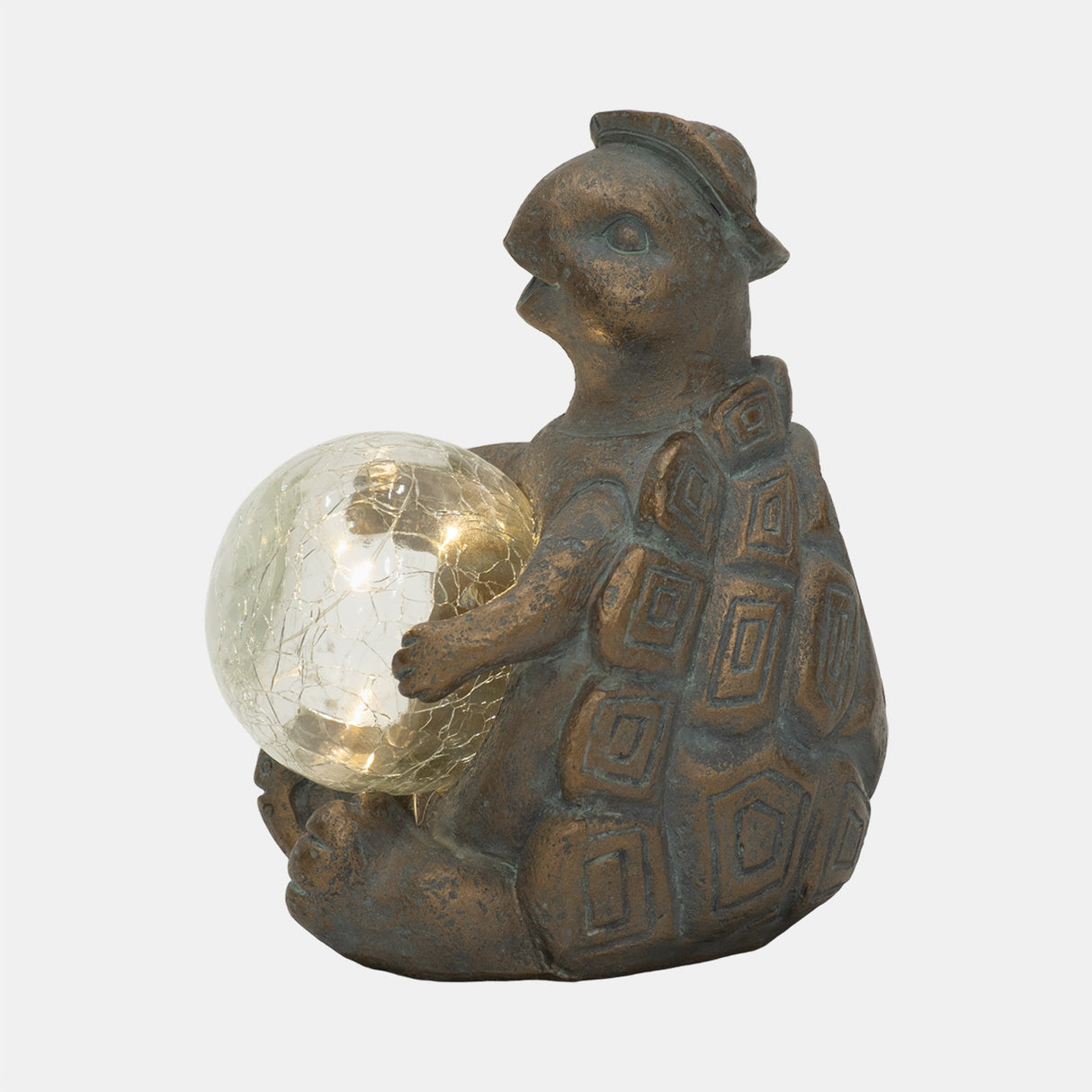 7" Turtle With Solar Orb, Antique Copper from Sagebrook Home - Luna Furniture