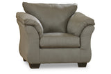 Darcy Cobblestone Chair and Ottoman -  Ashley - Luna Furniture