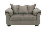 Darcy Cobblestone Sofa, Loveseat, Chair and Ottoman -  Ashley - Luna Furniture