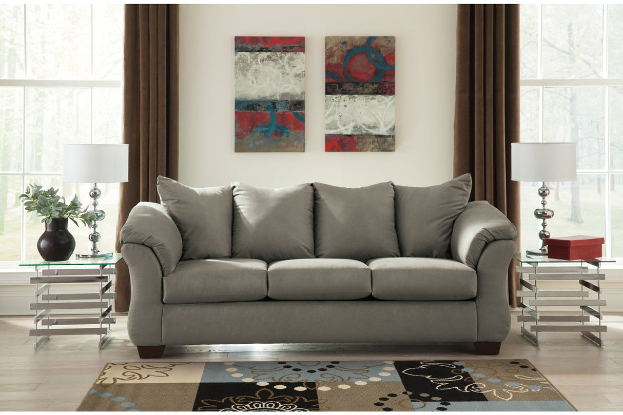 Darcy Cobblestone Sofa, Chair and Ottoman -  Ashley - Luna Furniture