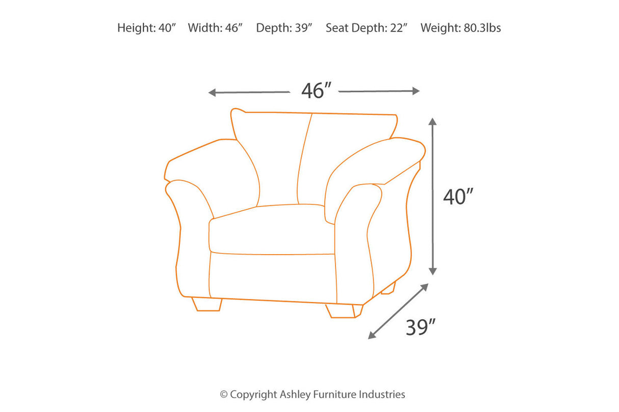 Darcy Cobblestone Sofa, Chair and Ottoman -  Ashley - Luna Furniture