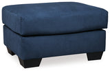 Darcy Blue Chair and Ottoman -  Ashley - Luna Furniture