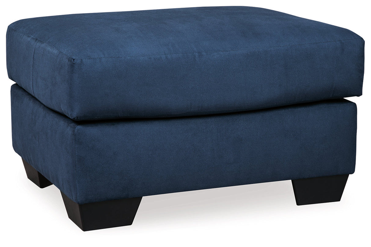 Darcy Blue Sofa, Loveseat, Chair and Ottoman -  Ashley - Luna Furniture