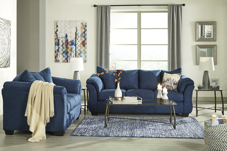 Darcy Blue Sofa and Loveseat -  Ashley - Luna Furniture