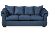 Darcy Blue Sofa and Loveseat -  Ashley - Luna Furniture