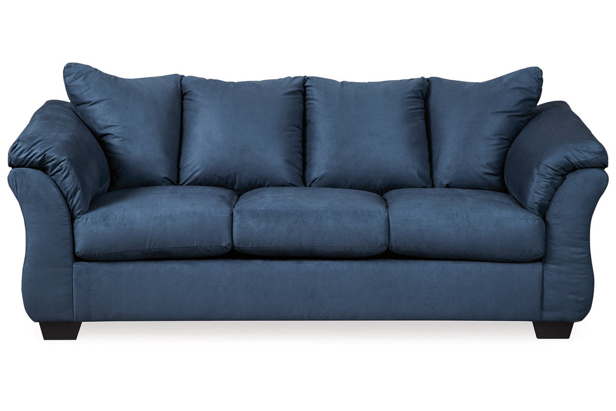 Darcy Blue Sofa and Recliner -  Ashley - Luna Furniture