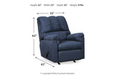 Darcy Blue Sofa and Recliner -  Ashley - Luna Furniture