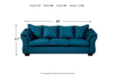 Darcy Blue Sofa and Loveseat -  Ashley - Luna Furniture