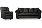 Darcy Black Sofa and Recliner -  Ashley - Luna Furniture