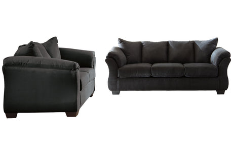 Darcy Black Sofa and Loveseat -  Ashley - Luna Furniture