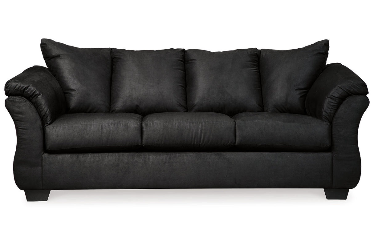 Darcy Black Sofa, Loveseat, Chair and Ottoman -  Ashley - Luna Furniture