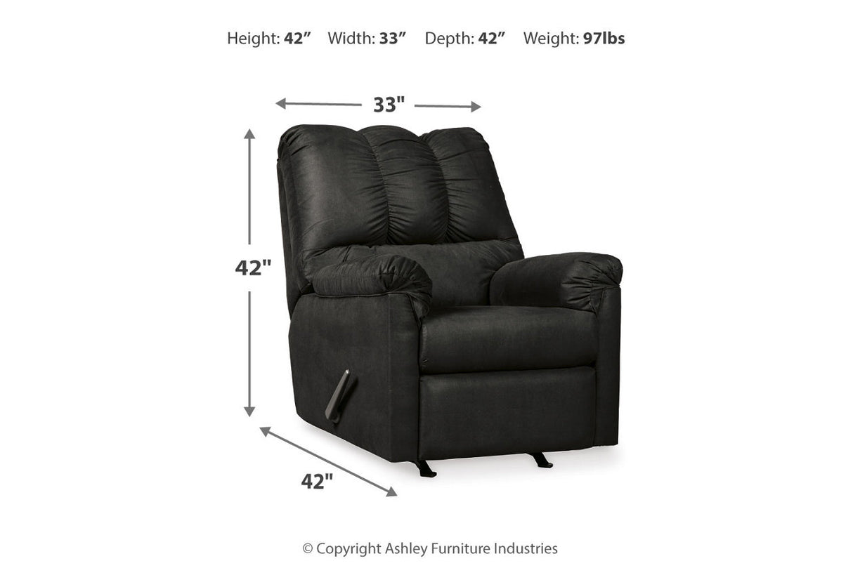 Darcy Black Sofa and Recliner -  Ashley - Luna Furniture