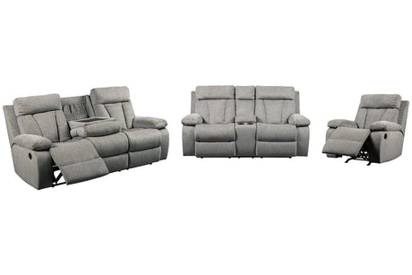 Mitchiner Fog Reclining Sofa and Loveseat with 2 Recliners -  Ashley - Luna Furniture
