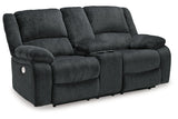 Draycoll  2 Power Reclining Loveseats and Recliner -  Ashley - Luna Furniture