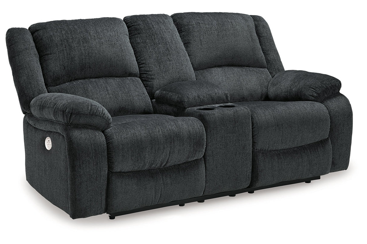 Draycoll Slate Power Reclining Sofa and Loveseat -  Ashley - Luna Furniture