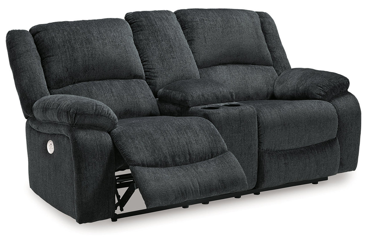 Draycoll  2 Power Reclining Loveseats and Recliner -  Ashley - Luna Furniture