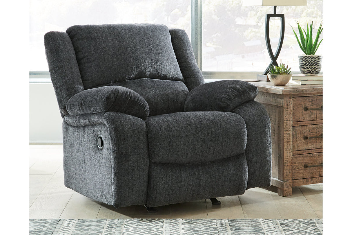 Draycoll Slate Reclining Sofa and Recliner -  Ashley - Luna Furniture