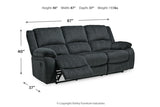 Draycoll Slate Reclining Sofa and Recliner -  Ashley - Luna Furniture