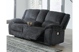 Draycoll  2 Power Reclining Loveseats and Recliner -  Ashley - Luna Furniture