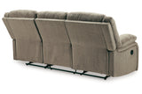 Draycoll Pewter Reclining Sofa and Power Reclining Loveseat -  Ashley - Luna Furniture