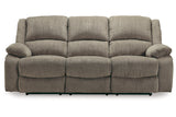 Draycoll Pewter Reclining Sofa and Power Reclining Loveseat -  Ashley - Luna Furniture