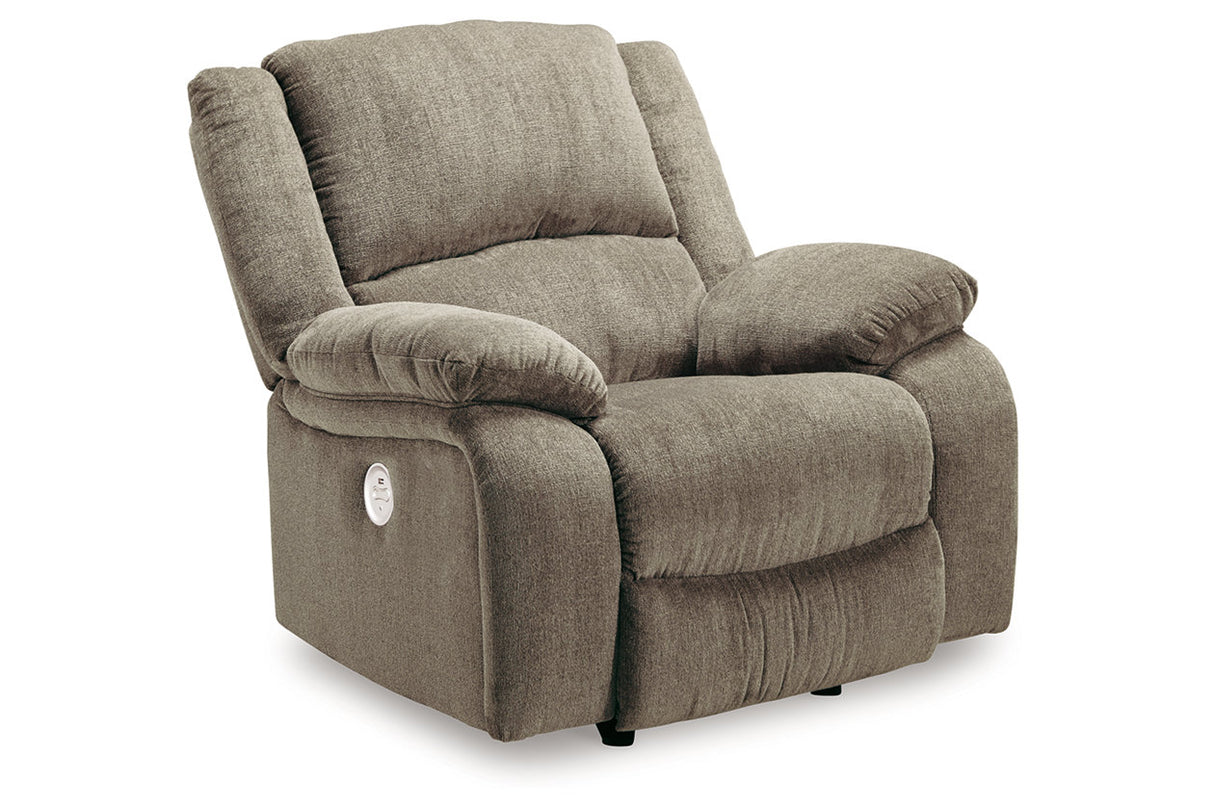 Draycoll Pewter Power Reclining Sofa, Loveseat and Recliner -  Ashley - Luna Furniture