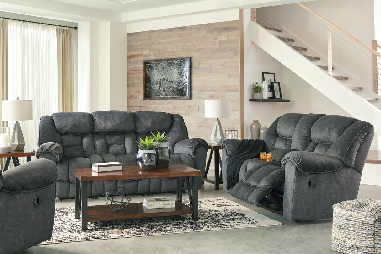 Capehorn Granite Reclining Sofa, Loveseat and Recliner from Ashley - Luna Furniture