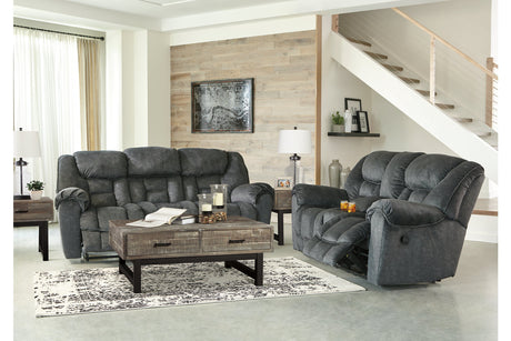 Capehorn Granite Reclining Sofa and Loveseat -  Ashley - Luna Furniture