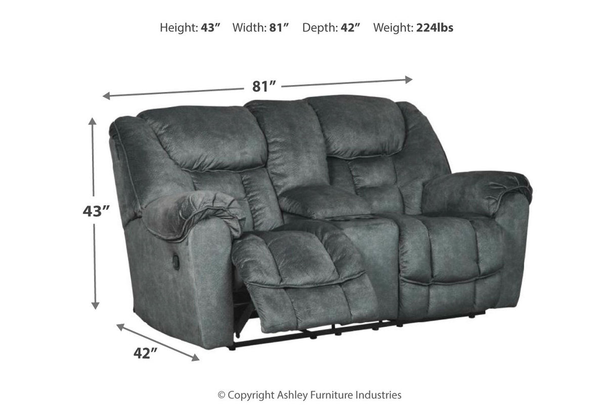 Capehorn Granite Reclining Sofa and Loveseat from Ashley - Luna Furniture