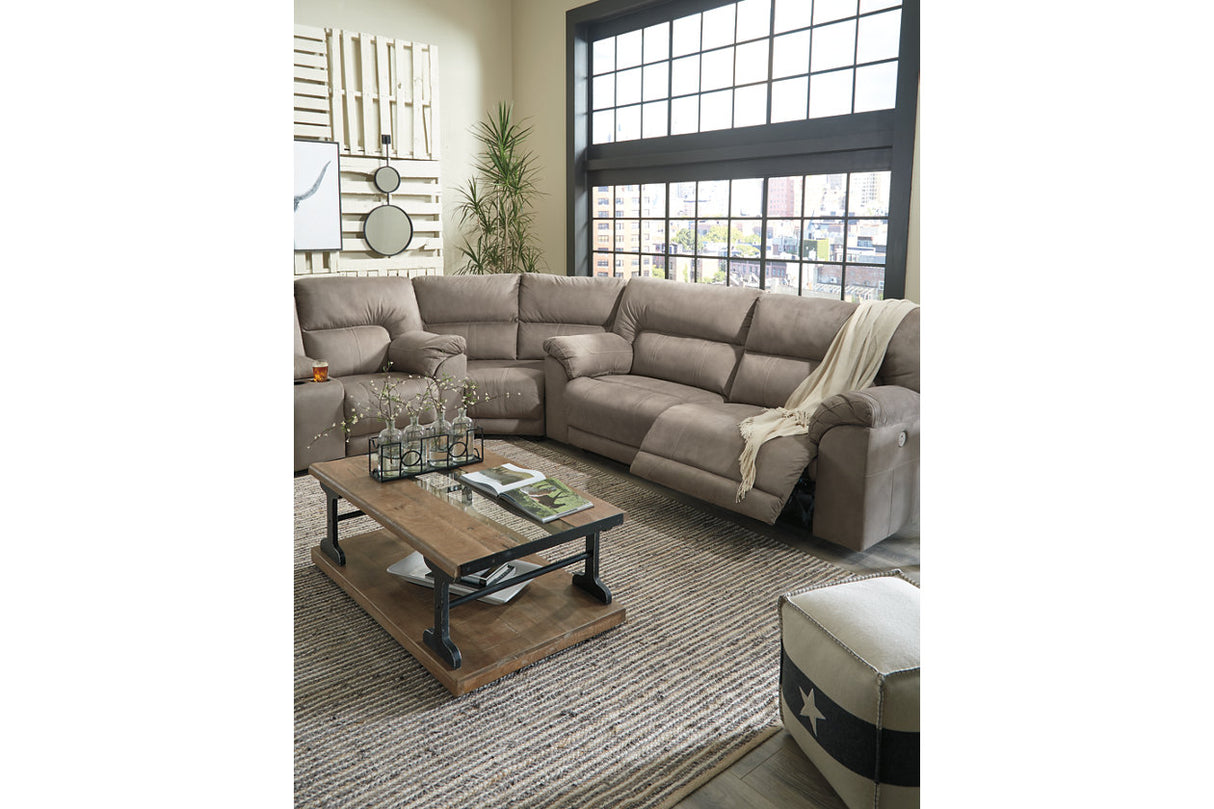 Cavalcade Slate 3-Piece Power Reclining Sectional -  Ashley - Luna Furniture