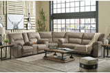 Cavalcade Slate 3-Piece Power Reclining Sectional -  Ashley - Luna Furniture