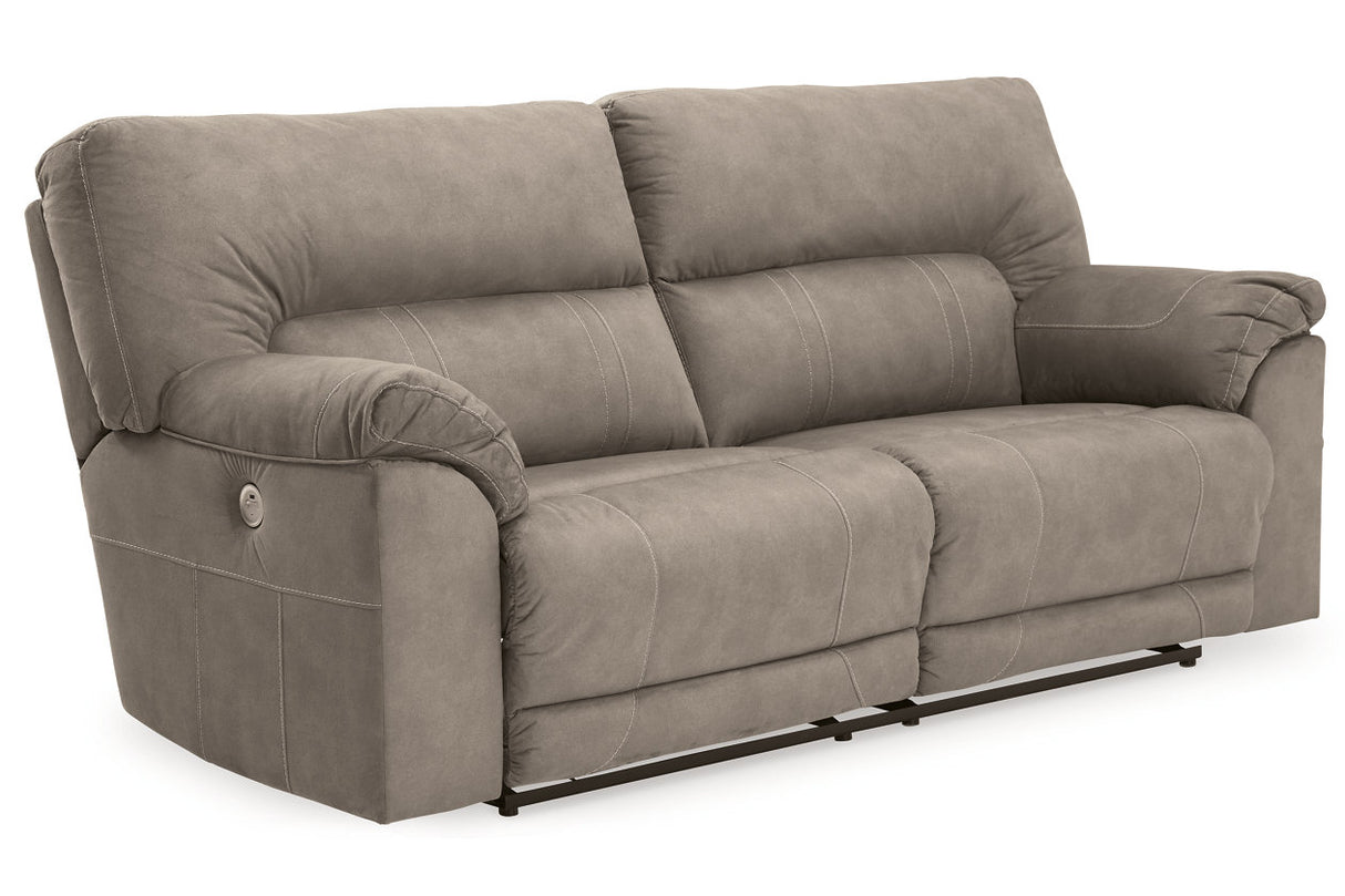 Cavalcade Slate Power Reclining Sofa and Loveseat -  Ashley - Luna Furniture