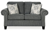 Agleno Charcoal Sofa and Loveseat -  Ashley - Luna Furniture