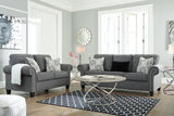 Agleno Charcoal Sofa and Loveseat -  Ashley - Luna Furniture