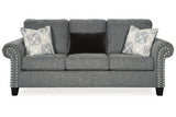 Agleno Charcoal Sofa and Loveseat -  Ashley - Luna Furniture