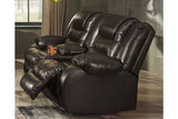 Vacherie Chocolate Reclining Sofa, Power Loveseat and Recliner -  Ashley - Luna Furniture