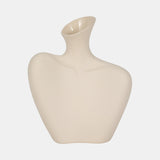 8" Bust Vase Sand Finish, Ivory from Sagebrook Home - Luna Furniture