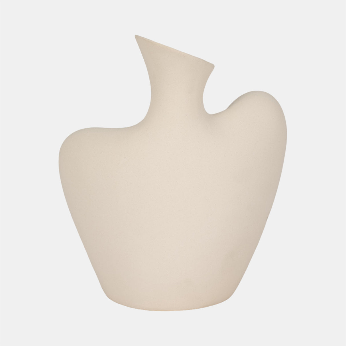 8" Bust Vase Sand Finish, Ivory from Sagebrook Home - Luna Furniture