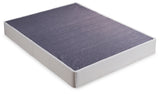 8 Inch Chime Innerspring Mattress with Foundation in White - PKG009765