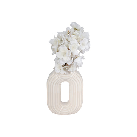 8" Oval Arch Vase, Ivory from Sagebrook Home - Luna Furniture