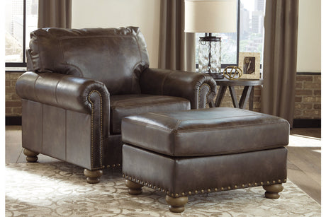 Nicorvo Coffee Chair and Ottoman -  Ashley - Luna Furniture