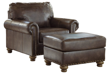 Nicorvo Coffee Chair and Ottoman -  Ashley - Luna Furniture