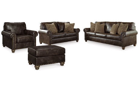 Nicorvo Coffee Sofa, Loveseat, Chair and Ottoman -  Ashley - Luna Furniture