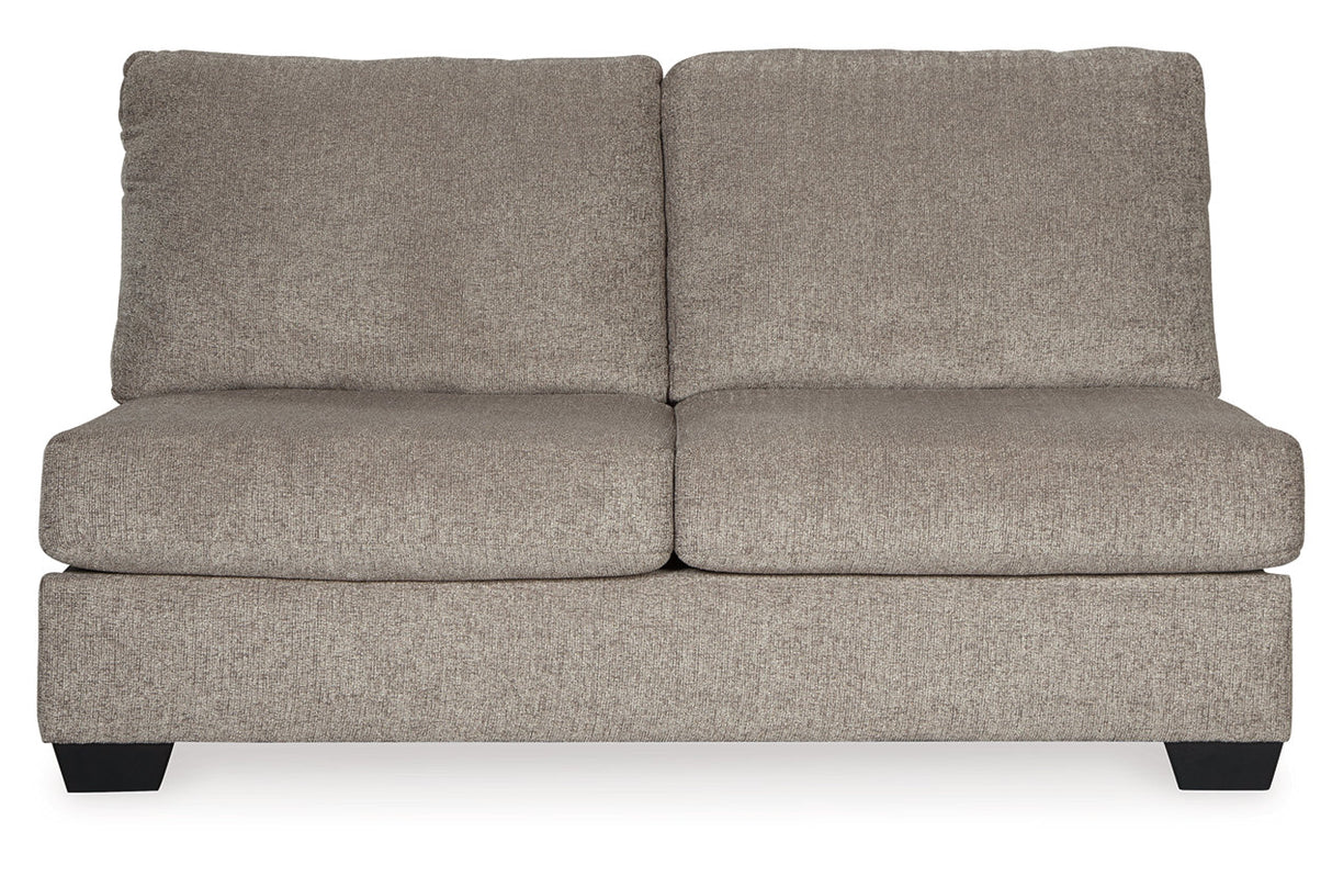 Ballinasloe Platinum 3-Piece Sectional with Ottoman -  Ashley - Luna Furniture